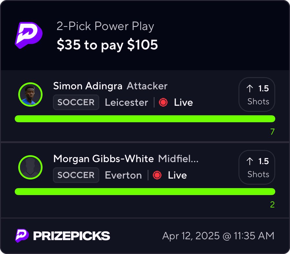 mimosamann's tweet photo. Cash that if you tailed 💰

Sweat free greens! ❤️ if you tailed &amp; want a MLS slip later 🫱🏽‍🫲🏾

#prizepicks #GamblingTwitter #dfs #PremierLeague https://t.co/IYGs8Heofu