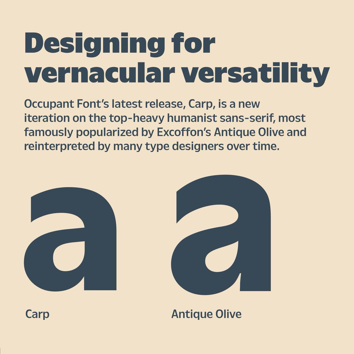 TypeNetwork's tweet photo. Carp reimagines the humanist sans with asymmetric weight balance and a variable width axis. From expressive display to robust text, its versatility shines in every style. 12 styles start at $40. 👉License it at our link in bio!
#type #font #typedesign #typedesigner #typography #typographyinspired #graphicdesign #fonts #typographyart #typeface #typefaces #goodtype #typefoundry #typematters #fontdesign #freefonts #letterforms