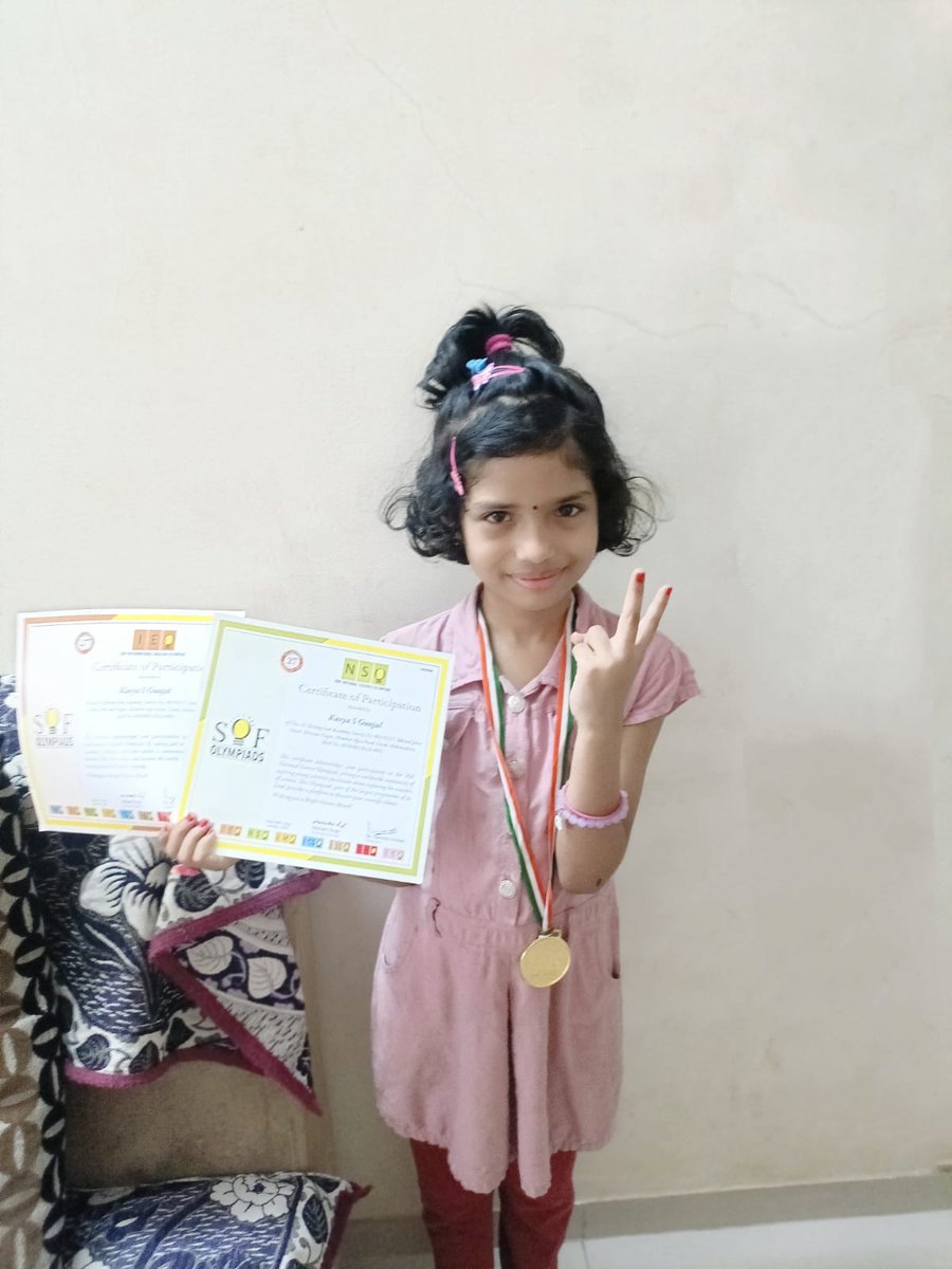 WalchandShri's tweet image. Dear Kavya, your Olympiad success is truly well-deserved!
It's a beautiful moment where your aspirations begin to blossom into inspiration for yourself and others.
Keep that amazing momentum going!
#olympiadchallenge #goldmedal #achievement #inspiration #OlympiadSuccess