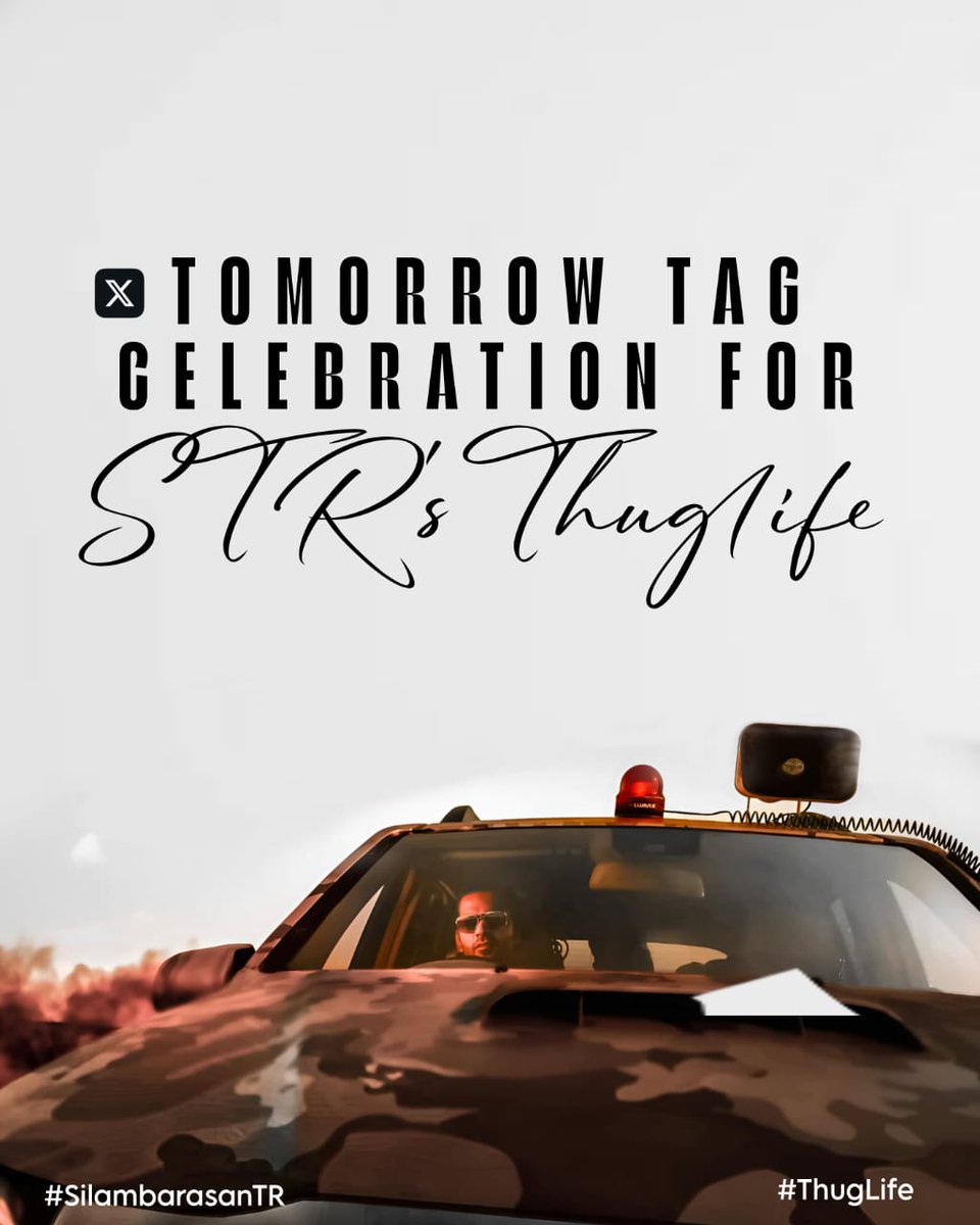 fan_girl_str_'s tweet photo. Get Ready Atman @SilambarasanTR_ fans the Thug tag celebration is tomorrow!🤩

#SilambarasanTR 
#ThugLife #STR48 https://t.co/dJ5KBeU0mh