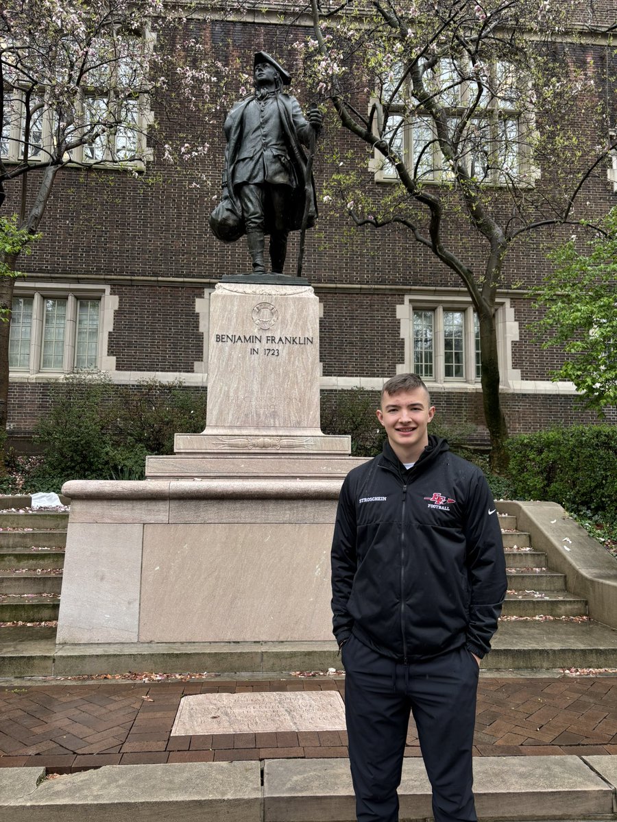 Bstro22's tweet photo. I had a great time at the University of Pennsylvania yesterday! I really enjoyed touring the campus and facilities! Thank you @CoachDupont and @CoachPriore for the invite! https://t.co/ZM01TWr26i