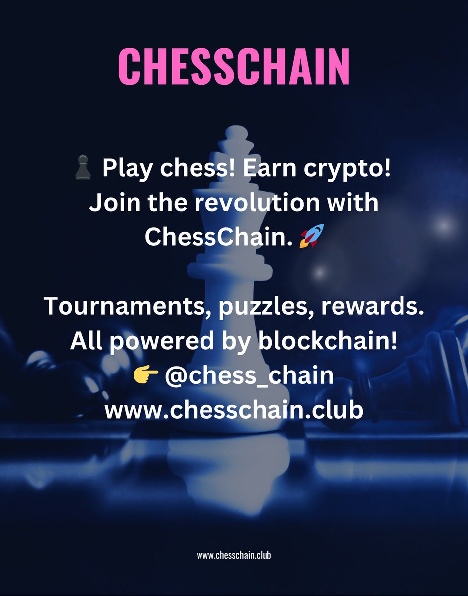 chess_chain's tweet image. 👉 @chess_chain | chesschain.club
#chesschain @binance @Bybit_Official