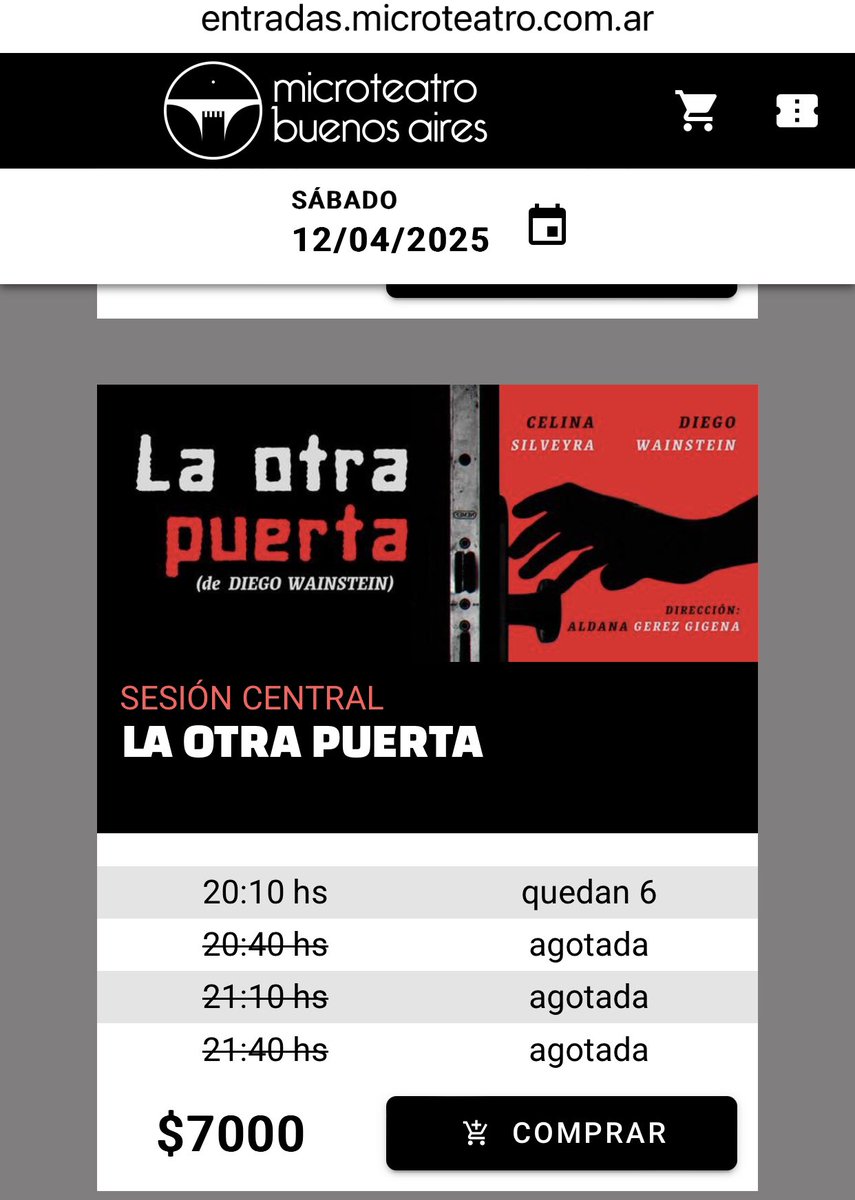 diegowainstein's tweet photo. Se buscan 6 espectadores para hoy a las 20.10 que nos dejen agotados…
Gracias.

https://t.co/ohrGYwU966 https://t.co/6khAyhFyts