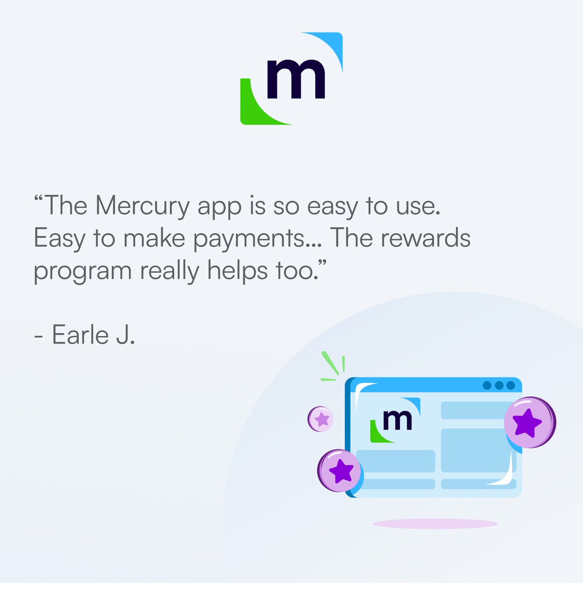We’re glad you’re making the most of the payment tools and rewards in the Mercury® Cards App.  All the best, Earle!