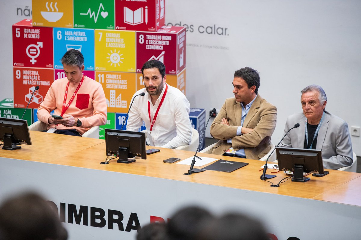 jorgeesparteiro's tweet photo. Foi um gosto participar na mesa redonda “HumanTech para os ODS” no XI Encontro Internacional de Jovens Empreendedores, na Coimbra Business School | ISCAC.
Obrigado à organização pela excelente iniciativa e a todos os que contribuíram para um debate tão estimulante e enriquecedor. https://t.co/XZORRWwfyl