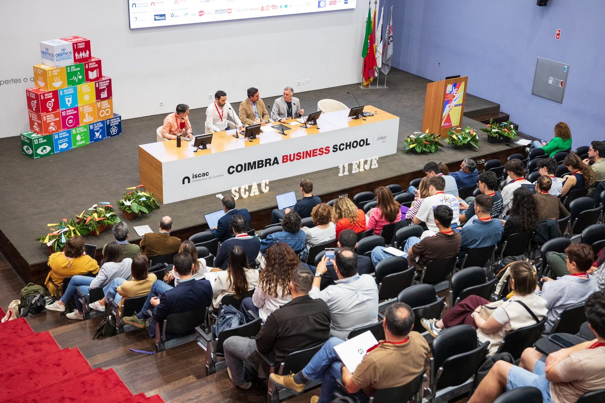 jorgeesparteiro's tweet photo. Foi um gosto participar na mesa redonda “HumanTech para os ODS” no XI Encontro Internacional de Jovens Empreendedores, na Coimbra Business School | ISCAC.
Obrigado à organização pela excelente iniciativa e a todos os que contribuíram para um debate tão estimulante e enriquecedor. https://t.co/XZORRWwfyl