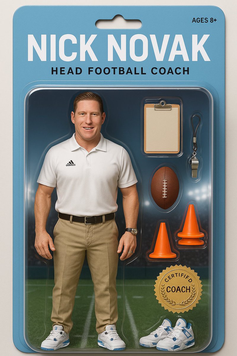 originaltopdawg's tweet photo. 🔥 Action figure mode: UNLOCKED 🔥🚨
Nick Novak is now officially a collectible 💪🏽
The NFL Kicker coach
Who wants one of these on their shelf?! 🏈💥
📦 @8nicknovak🏈 @MaranathaFB
#MaranathaEagles #KickThis #TDsToys #NFL2HS #KickingAndConsulting https://t.co/hsUgI8EESj