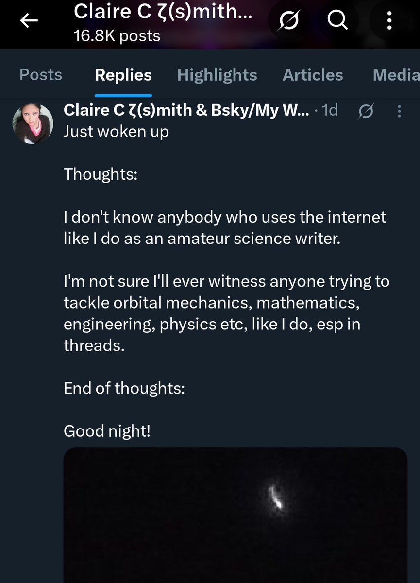 ClaireCSmith's tweet photo. As per my tweet the other night
I don't expect payment or fame for my sciencewriting online, only to contribute & bounce ideas with other ppl but difficult finding like minded amateurs, so I just do my own thing.
& ok with that
#NotFittingIn #neurodiverse #NotFollowingTheCrowd https://t.co/0zPqFmFLMA