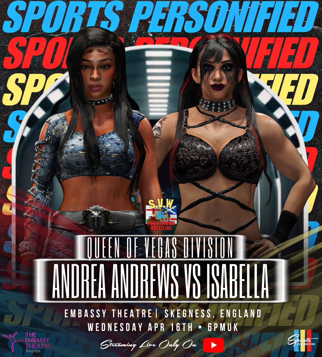 SVegasWrestling's tweet photo. The first 4 matches for @SVegasWrestling (WWE 2K24) Episode 50 live streaming Wednesday at 6PM UK time on the Skeg Vegas Wrestling YouTube channel https://t.co/xNS5sbuxesโฆ #likeforlikes #like #likeforlikeback #likesforlike #likeforfollow #liketime #wwe2k24 https://t.co/Vf14YTNyeK