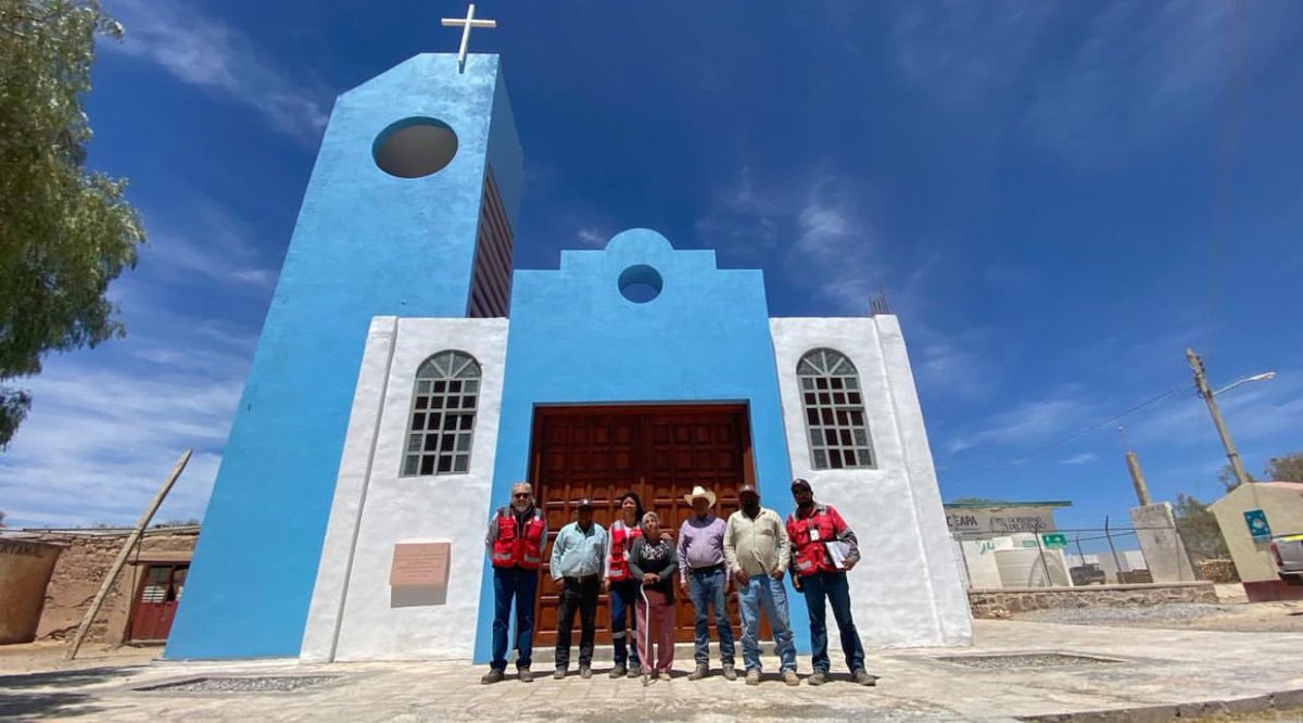 Outletminero's tweet photo. 🔴🔴🔴 @orlacaminorojo , entregará el renovado templo de El Berrendo en Mazapil, Zacatecas, reafirmando su compromiso con la comunidad y la preservación del patrimonio cultural. #MineríaConSentido #CaminoRojo #OrlaMining
Ver nota: https://t.co/DRPxd41QZJ https://t.co/MCLmgsYAPQ