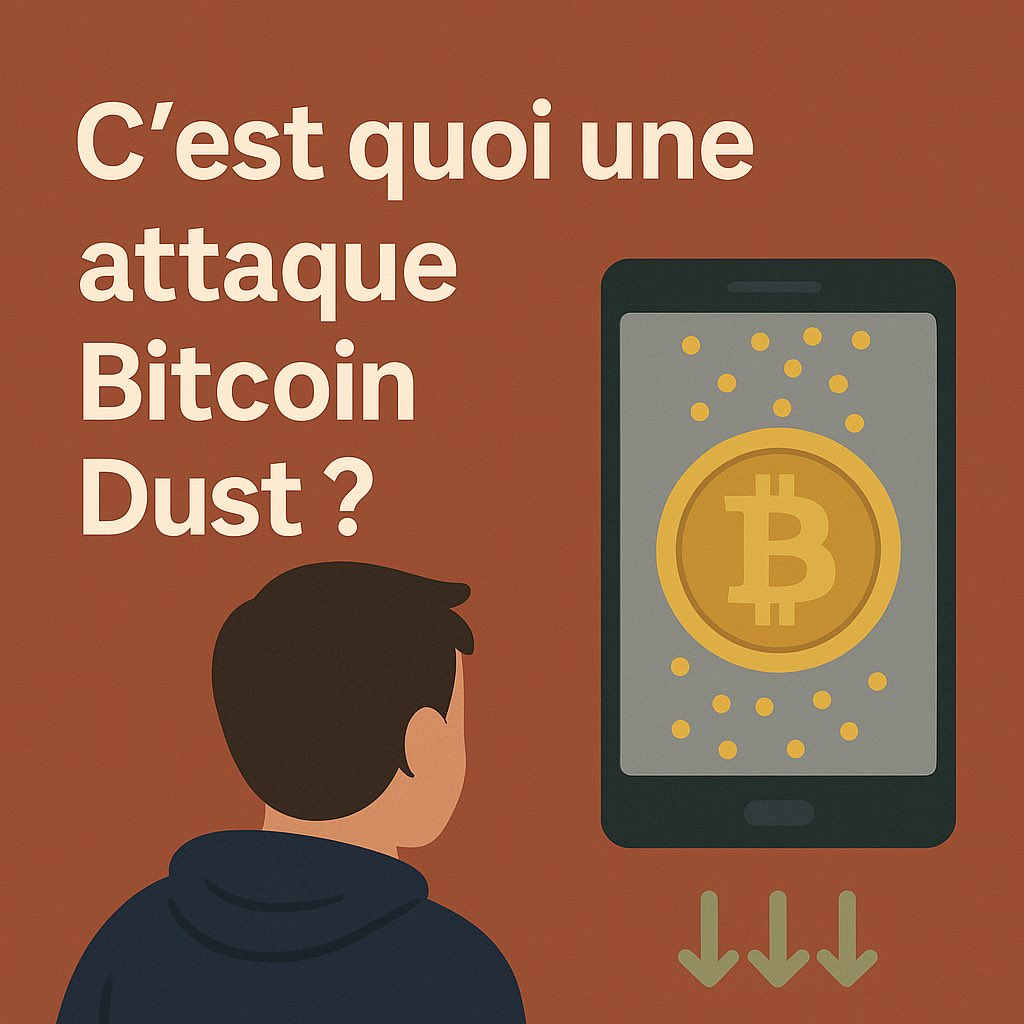 Quizool's tweet photo. 🧵₿ : 

C’est quoi une attaque Bitcoin Dust ?

Une méthode discrète mais puissante pour tenter de casser votre anonymat sur le réseau #Bitcoin.

Petit thread pour comprendre.

⬇️ https://t.co/6C2Yefar7D