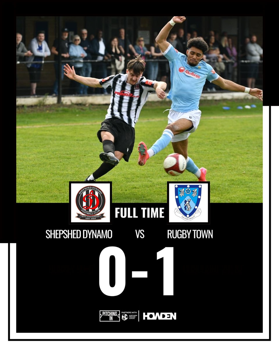 ShepshedDynamo's tweet photo. FULL TIME!
A battling performance from Dynamo but we lacked a finishing touch as it ends in defeat…

Dynamo 0 @RugbyTown_FC 1 https://t.co/f99OpNDEIR