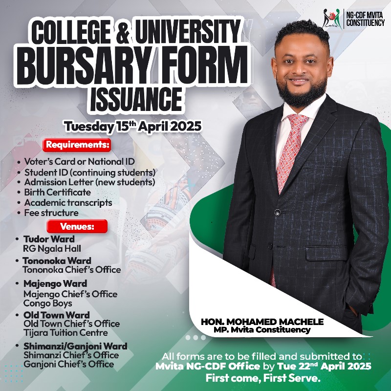 Hon.Mohamed Soud Machele, MP tweet media