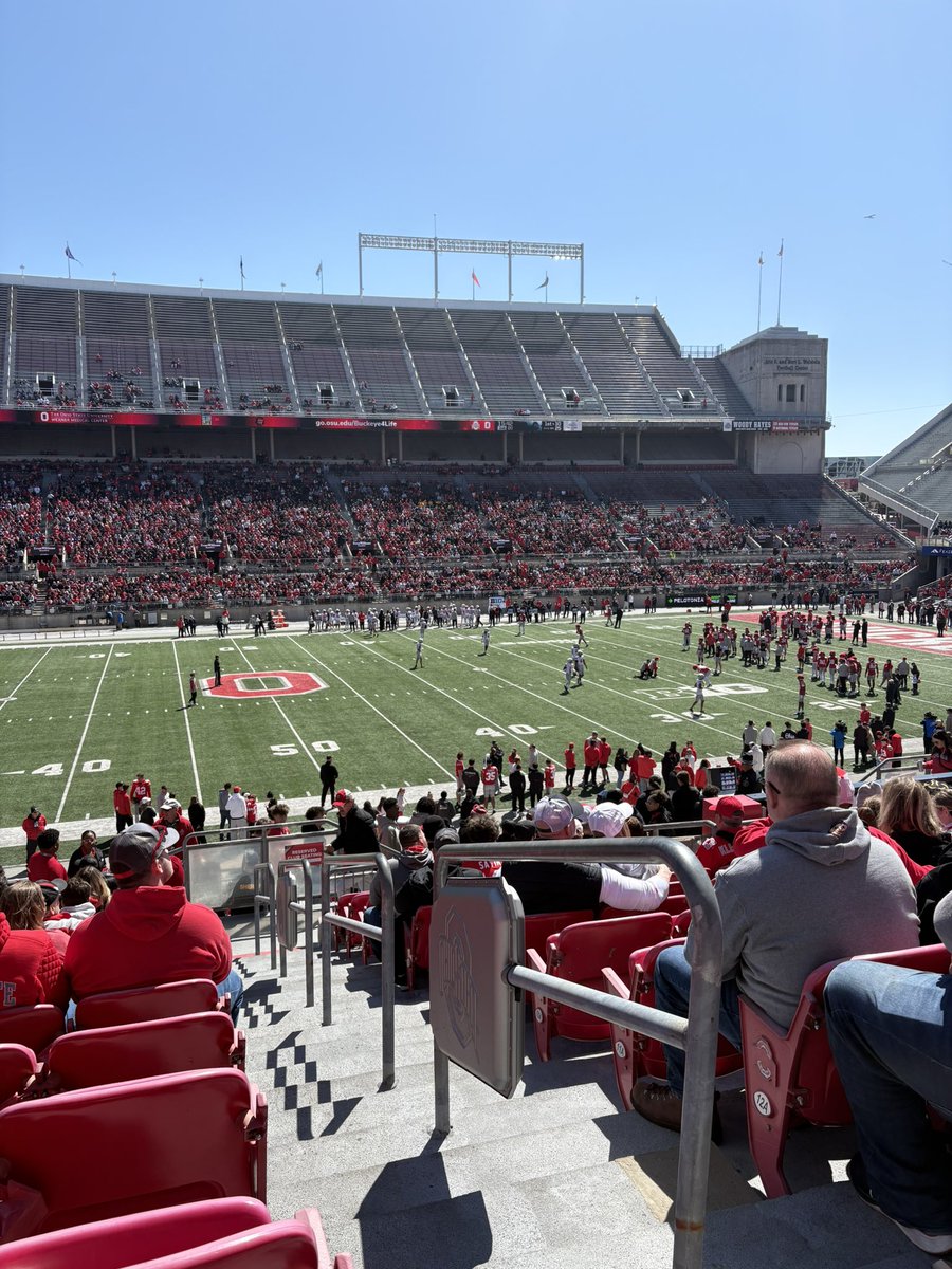 exnxbx's tweet photo. Thanks for the seats @Brutus_Buckeye  🌰❤️ https://t.co/3b9OTbTdLp