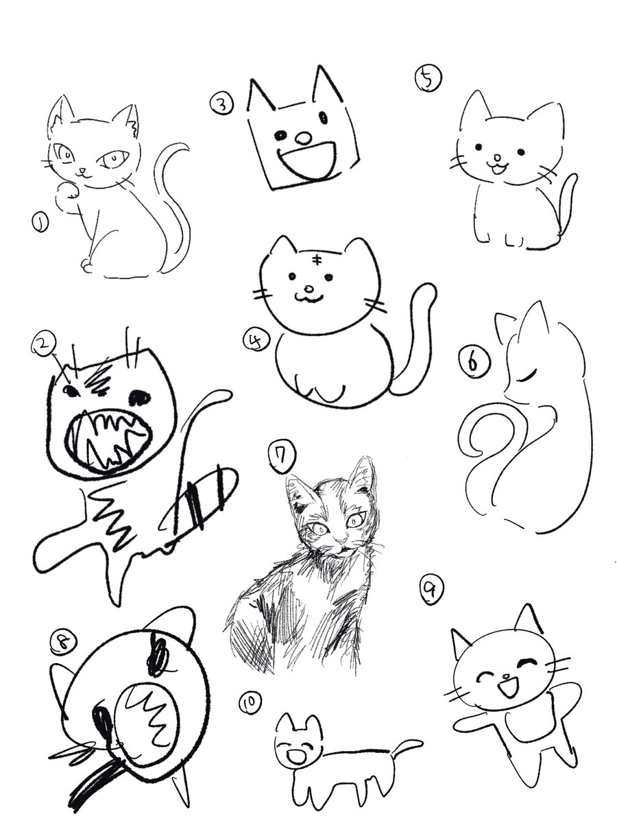 〇〇↓が描いた猫ど偏見
トパ、開拓者、ロビ、アベ、ブラスワ、シオ、日曜日、ブトヒ、ミシャ、黄泉

どれが誰でしょう