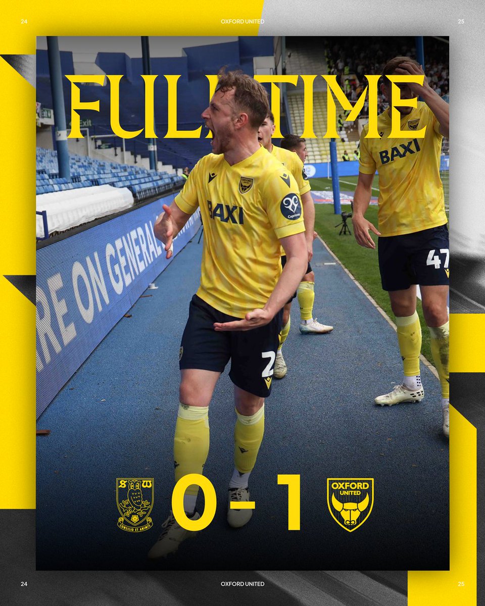 WHAT. A. WIN. AT. WEDNESDAY. 😁 

🟡🔵 #OUFC | FT: 0 - 1