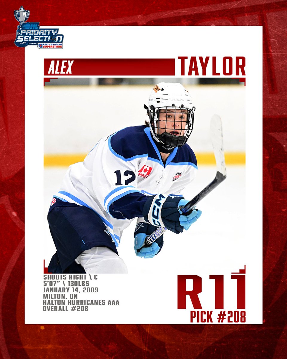 The Owen Sound Attack are proud to select Alex Taylor as our 11th Round Pick, 208th overall.

Welcome to the Bears Den Alex!🐻

#OHLDraft | #OS | #OSA | @realcanadiansuperstore