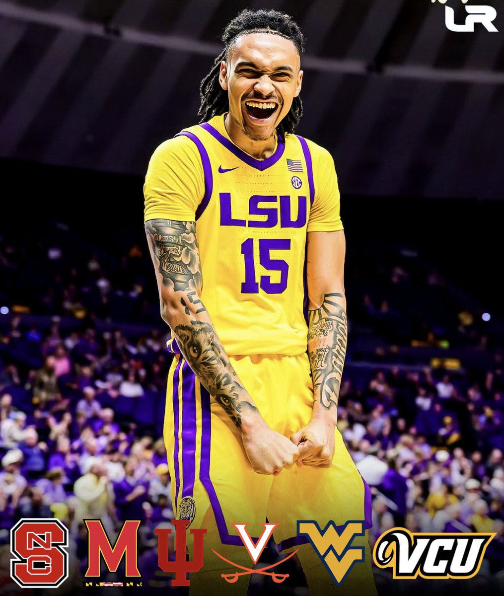 LSU transfer Tyrell Ward is hearing from these schools consistently, he tells <a href="/LeagueRDY/">League Ready</a>:

West Virginia
Indiana
Maryland
NC State
Virginia
VCU

Ward did not play in 24-25, but averaged 9.1PPG and 2.3RPG in 23-24. Shot 41.3% from 3.