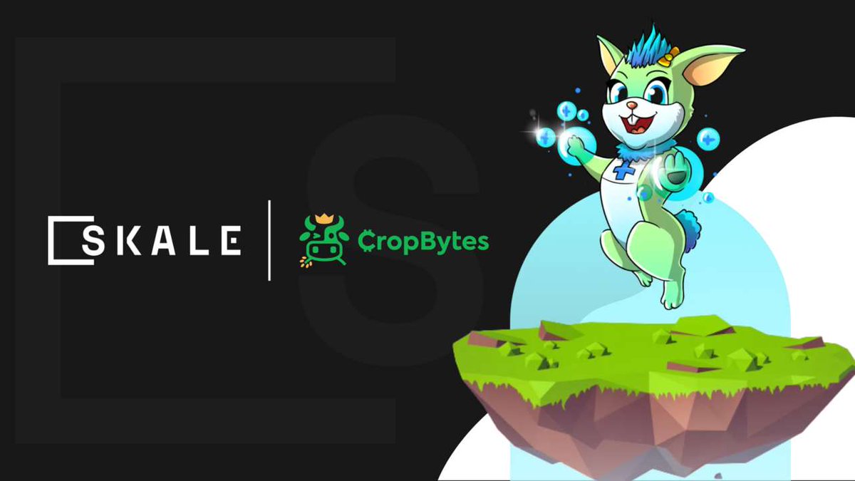SKALE <a href="/SkaleNetwork/">SKALE</a>  × CropBytes <a href="/CropBytes/">CropBytes 🚜 ⚔️</a>  
CropBytes的农场游戏在SKALE上线啦 
快来体验农场!🐂 交易!💰 经营!💪拥有!🏠
只有在SKALE你才能体验0 gas 费的游戏体验，丝滑游玩!不容错过