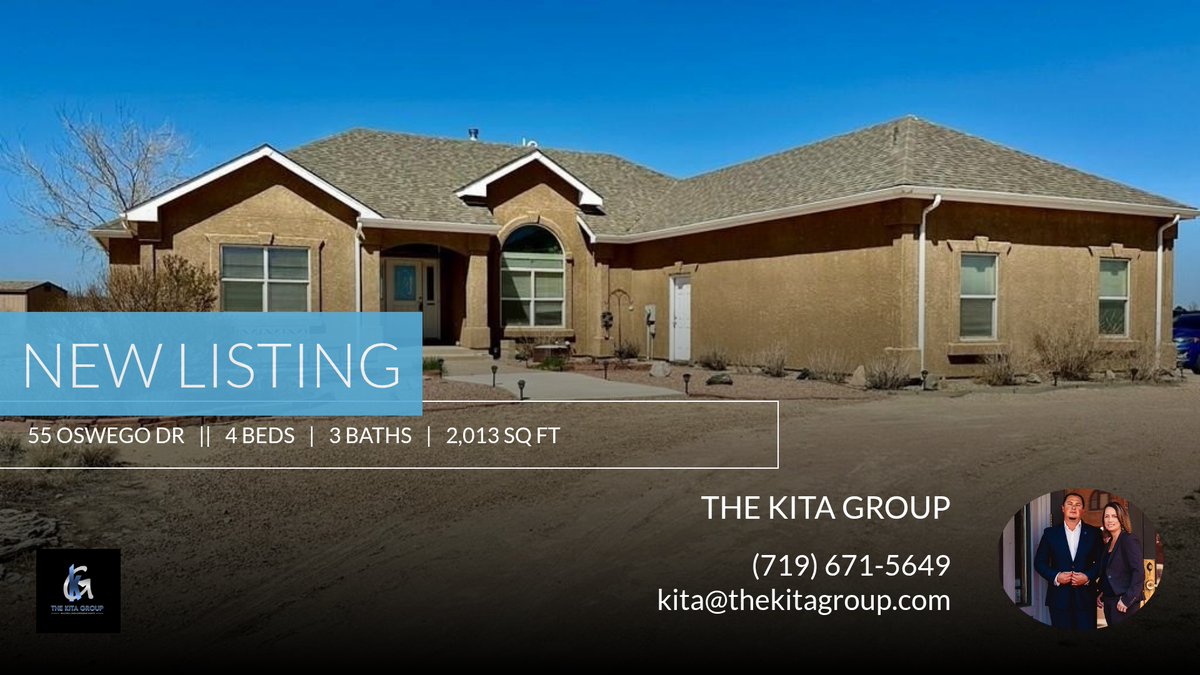 Thekitagroup's tweet photo. 📍 New Listing 📍 Take a look at this fantastic new property that just hit the market located at 55 Oswego Dr in Pueblo West. Reach out here or at (719) 671-5649 for more information

The Kita Group https://t.co/eteVE8ZGwL https://t.co/oIqtI5skO5