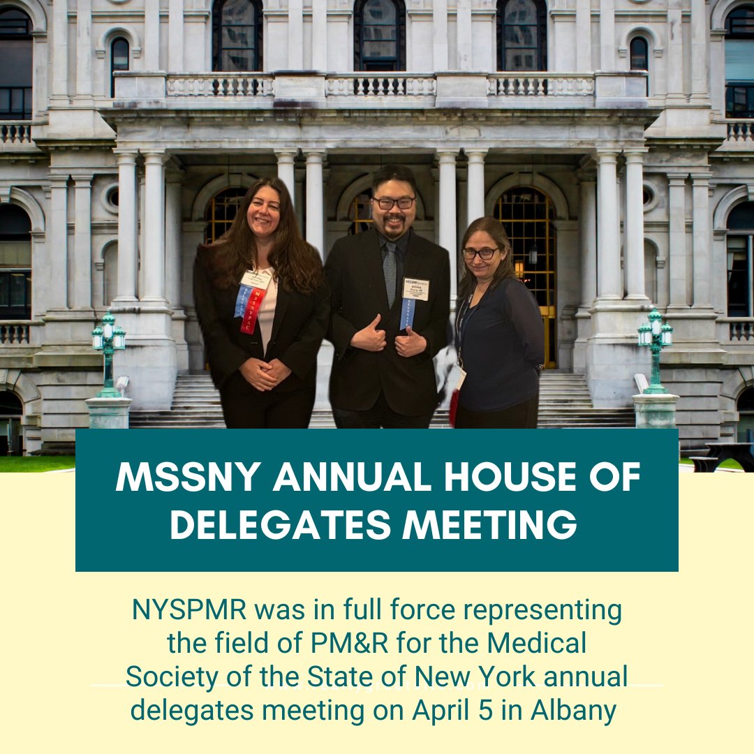 NYSPMR (@nyspmr) on Twitter photo NYSPMR made a strong presence at the annual Delegates Meeting <a href="/MedSocietyNYS/">Medical Society NY</a> April 5 Thanks Current President Dr Richard Chang, Past President Dr. Michelle Stern, and Legislative Co-Chairs Dr. Naheed Van de Walle (not pictured), & Dr. Jennifer Cushman for representing PMR. #pmr NYSPMR made a strong presence at the annual Delegates Meeting <a href="/MedSocietyNYS/">Medical Society NY</a> April 5 Thanks Current President Dr Richard Chang, Past President Dr. Michelle Stern, and Legislative Co-Chairs Dr. Naheed Van de Walle (not pictured), & Dr. Jennifer Cushman for representing PMR. #pmr