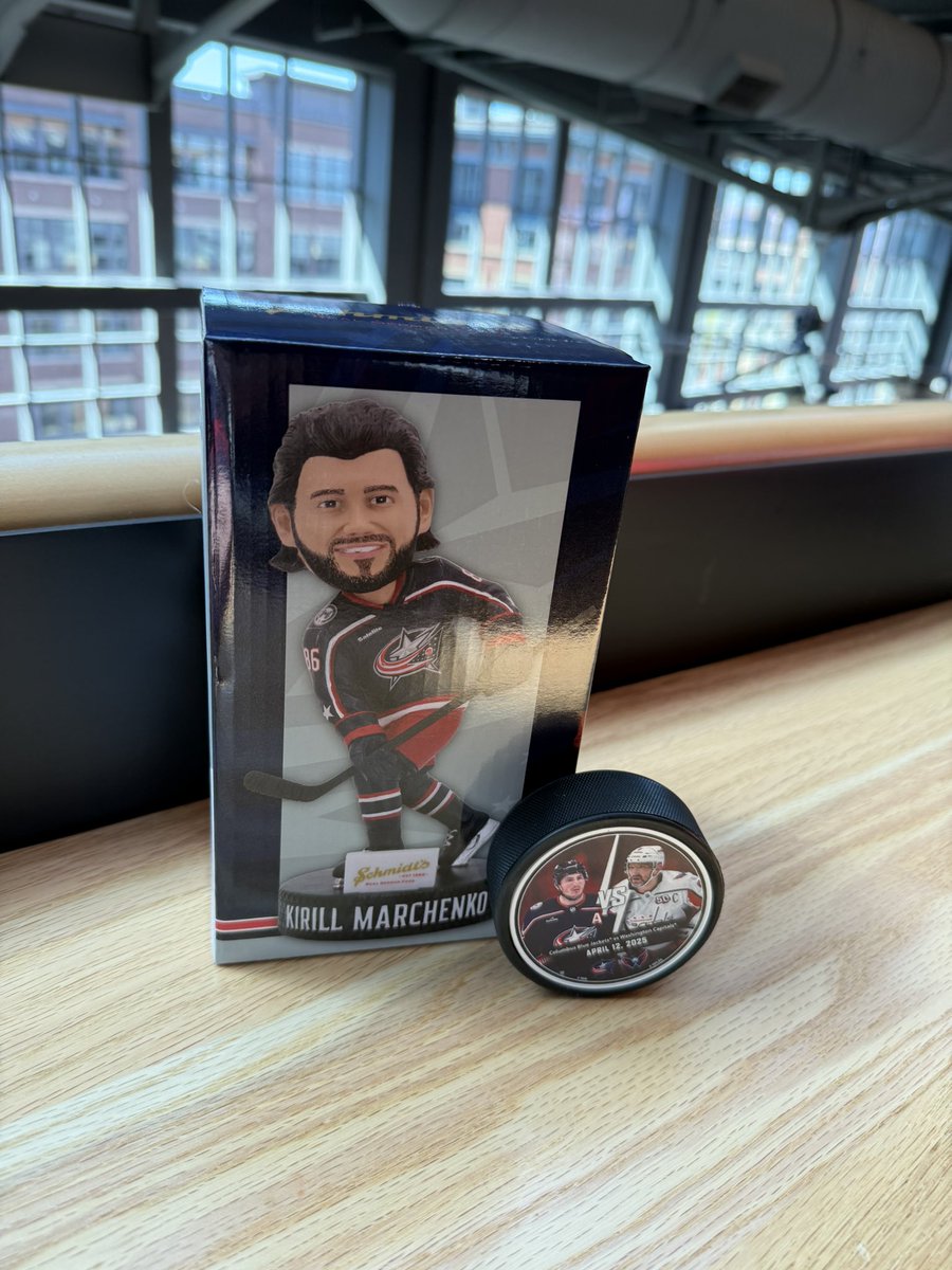 TheJoshPeebles's tweet image. Marchenko bobblehead secured #CBJ