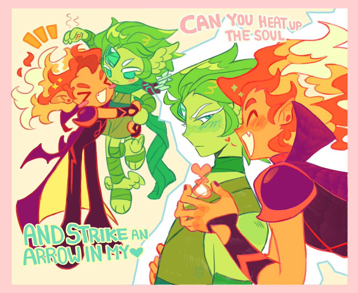 sharpycharot's tweet image. look at them go🔥🍃 #firewind #cookierunkingdom