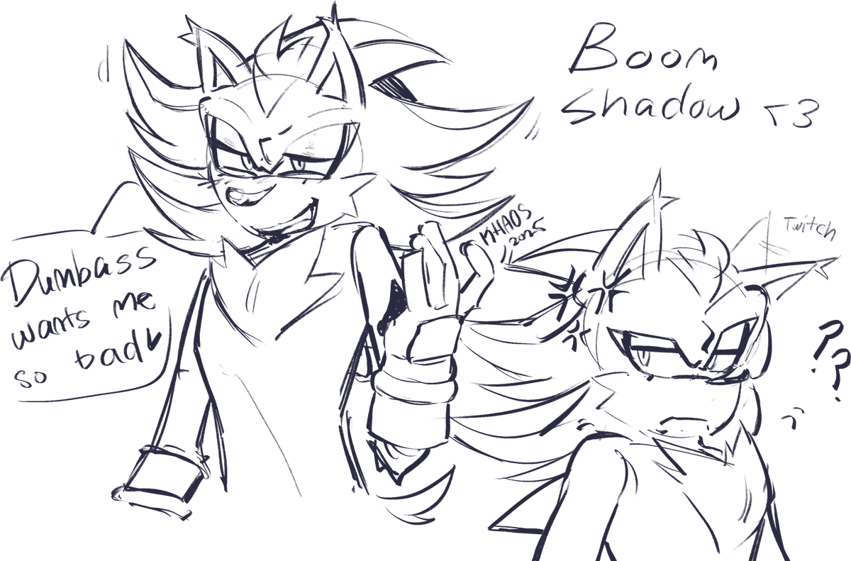 Khaotic_Order_'s tweet photo. curses at you lovingly 

I love how unhinged boom shadow is 
#shadow #boomshadow #sonicboom #shadowthehedgehog https://t.co/qvtolAYkLW