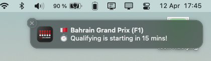 F1 GP Calendar App 🏁 🏎 tweet media