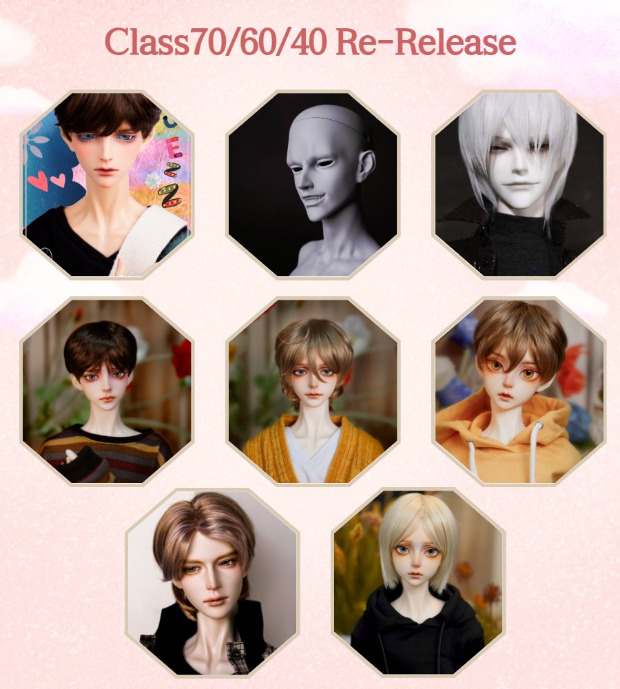 IOSdoll's tweet photo. [::RE-RELEASE::] Class70/60/40 Re-Release  

- Order Period:  to Apr 30, 2025 
- Event 20% off Now!!

* Limited-time order. https://t.co/w4PJVD8HXl