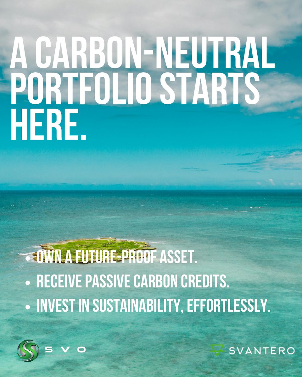 SVOofficial1's tweet photo. Whether you believe in climate change or not is irrelevant. Over 200 countries have committed to carbon neutrality by 2050, creating a sustained demand for carbon offsetting and a significant commercial opportunity.

The simplest access to net-zero for everyone – with SVO.

https://t.co/Eqa5H909Eq

#SVO
#Svantero
#InstitutionalInvesting
#PrivateEquity
#VentureCapital
#AssetManagement
#AlternativeInvestments
#FinancialMarkets
#InvestmentStrategy
#CapitalMarkets
#WealthManagement
#sovereignwealth
#CarbonMarkets
#ESGInvesting
#SustainableFinance
#CarbonCredits
#GreenInvesting
#NetZeroFinance
#Decarbonization
#ClimateFinance
#ESGAssets
#carbontrading