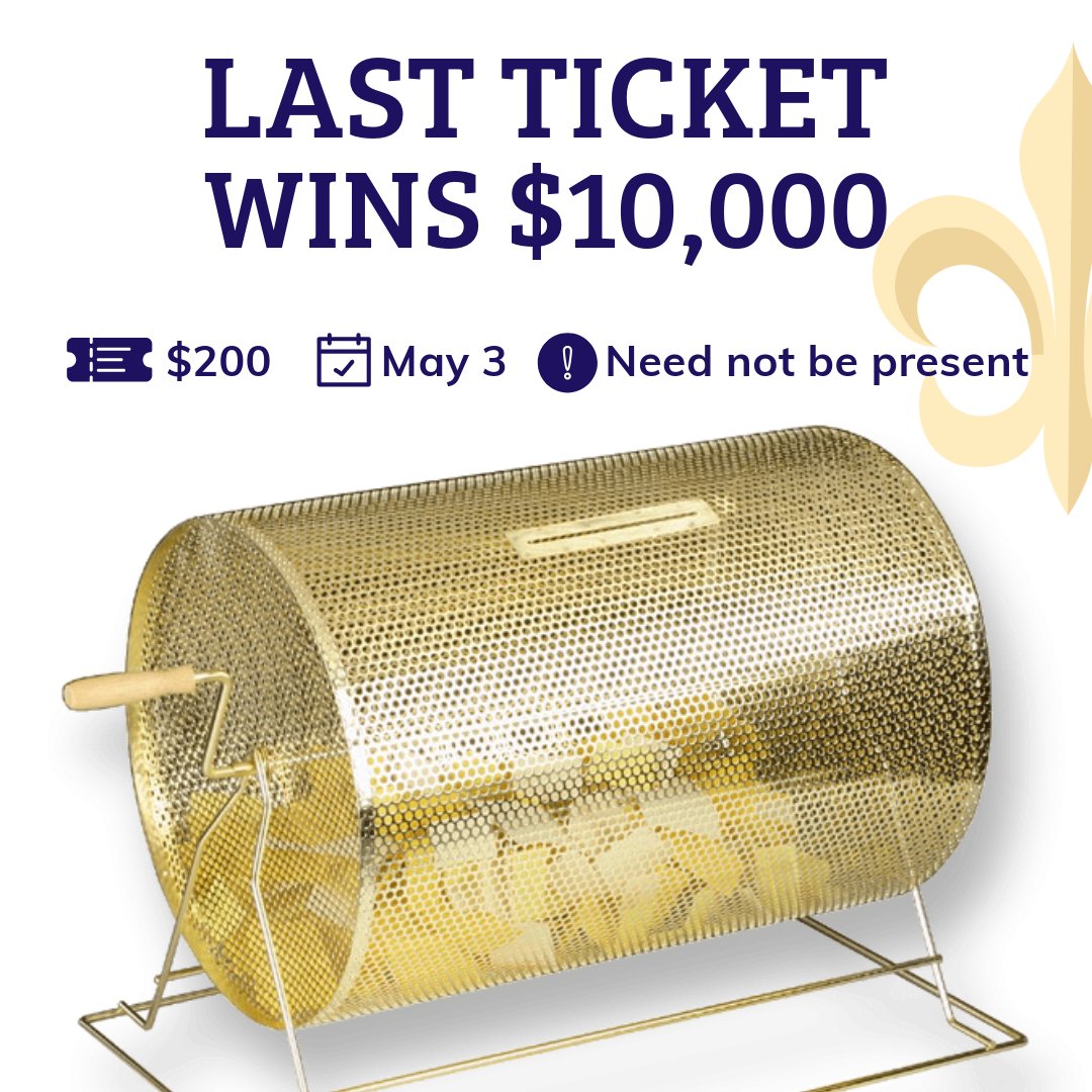 SCAwixom's tweet photo. Support Catholic education AND win $10,000? Yes, please.
🎟️ $200 ticket = chance to win big
Only 200 sold!
Need not be present to win.
Enter our Reverse Raffle:
https://t.co/COajKiCeDA
#SCA15 #GiveBackWinBig https://t.co/fzJ7wcsNWw