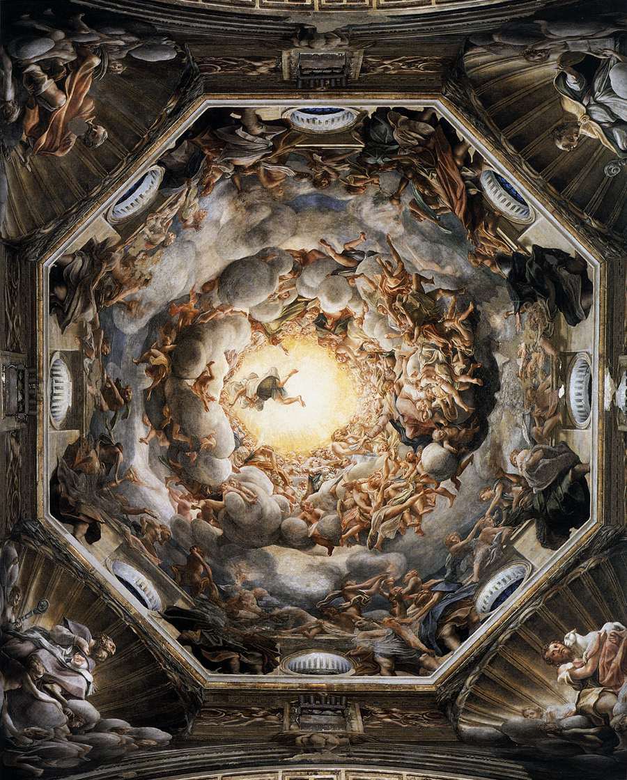 xmuse_'s tweet photo. Antonio da Correggio's breathtaking Assumption of the Virgin (1530) — a stunning fresco in Parma's Duomo https://t.co/Kkt29PoLqT