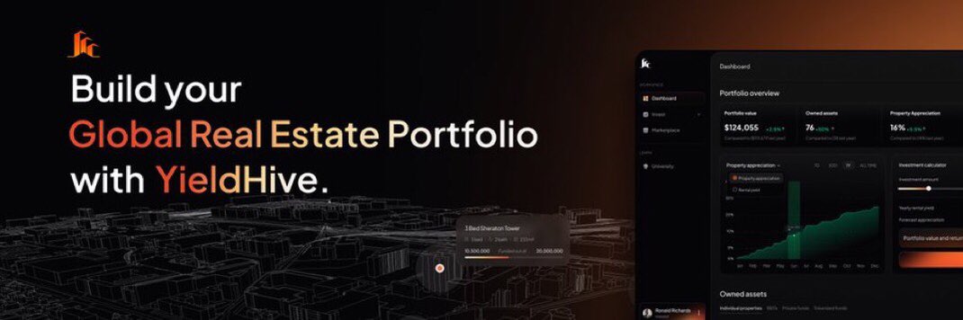 DivineKalu905's tweet image. Real estate investing just got a major upgrade with @YieldHiveAI.

No need for huge capital or dealing with tenants — just real, on-chain yield from top-tier properties.

Simple, transparent, and built for the future.
#YieldHiveAI #RWA #Web3RealEstate #PassiveIncome
