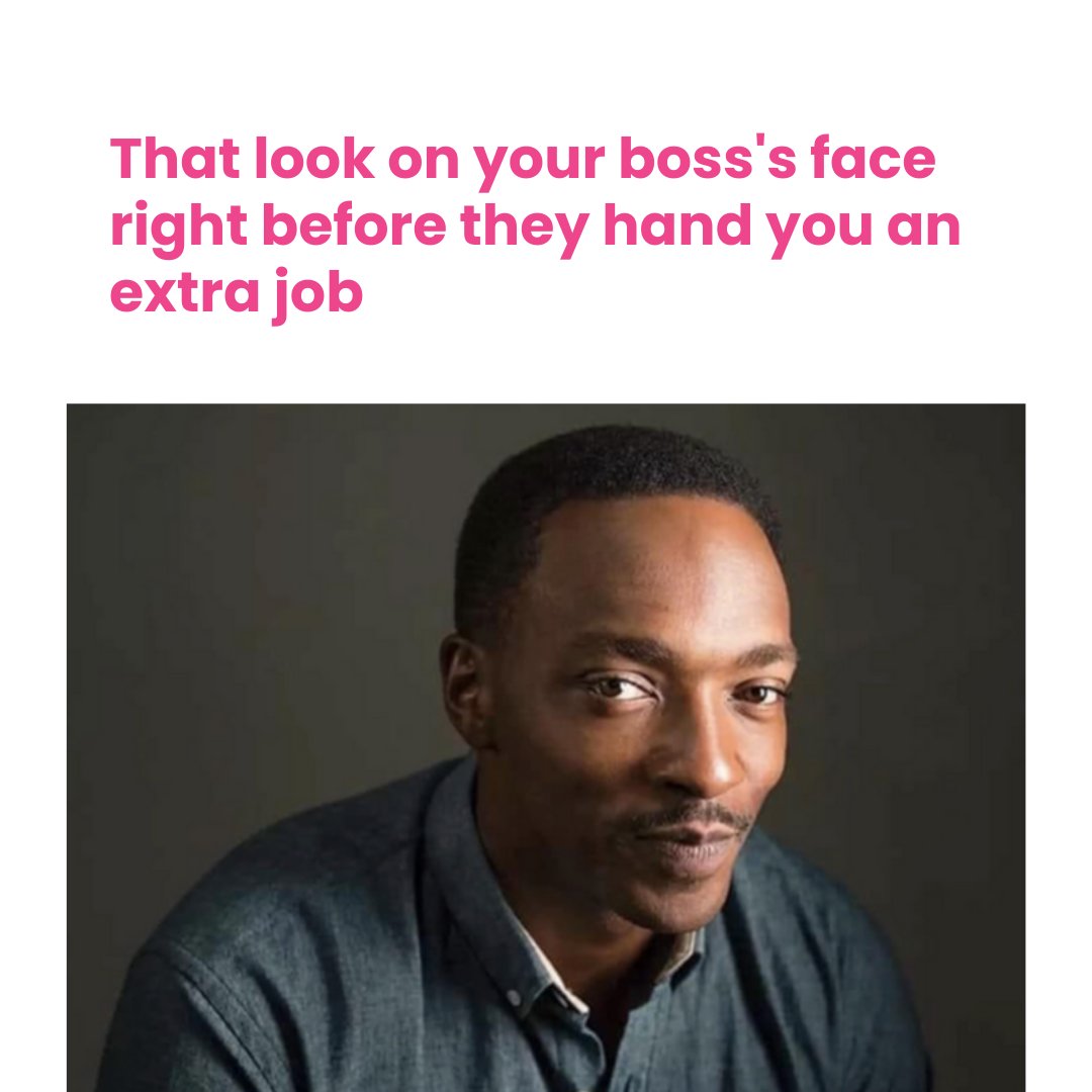 "This will be a great learning opportunity" ☠️ 

Find THE job, before the extra jobs on TalentEgg:
👉 talentegg.ca

#AnthonyMackie #WorkMeme #JobHunting