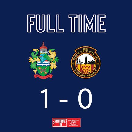 ⏱️ 90’ | FULL TIME

Robbo’s second half strike sees Curfews through to a hard earned 3 points at Alwyns Lane that may well secure our status at this level. Next Saturday we travel to Winchester. Will you be with us?

<a href="/TheCurfews/">Chertsey Town FC</a> 🔵 1-0 🔴 <a href="/GCAFCofficial/">Gloucester City AFC</a>

#curfews 🔔

💙 🤍 💙 🤍