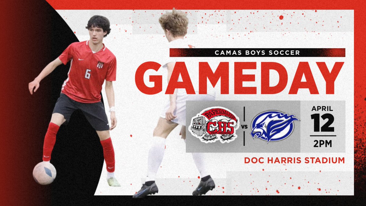 The Camas Boys Soccer squad takes on Chiawana today at Doc Harris!  A matchup of perennial state contenders, come out and watch at 2:00PM! #RollMakers