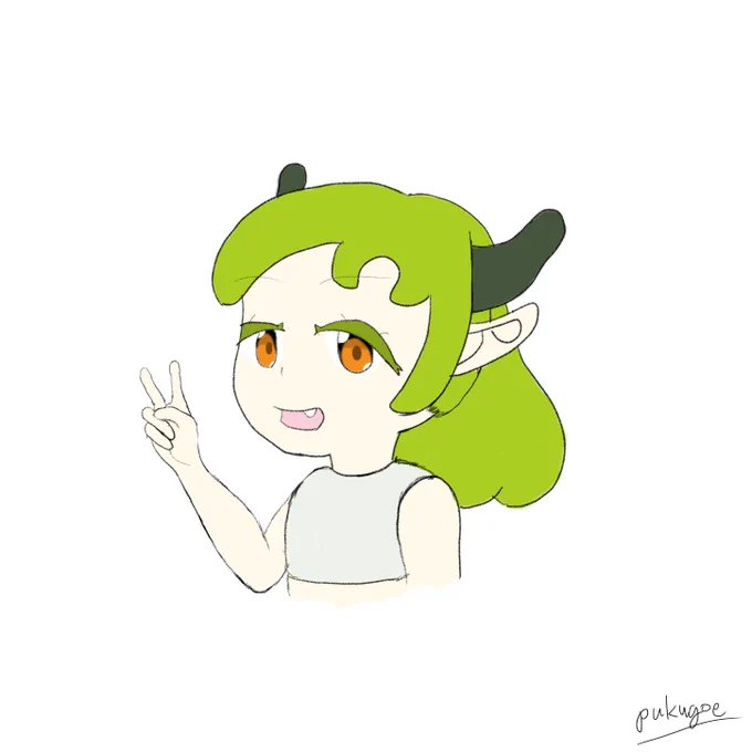 本日の30分集中描き昨日の絵のバランス調整と色塗り 