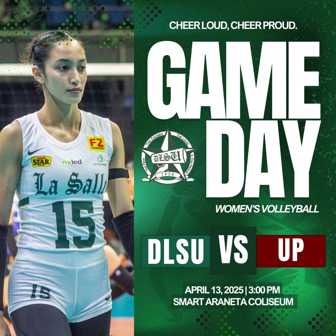 EYES ON THE PRIZE 🏹  

DLSU Green &amp; Lady Spikers battle UP today at Araneta! Let’s bring the Animo heat! 💚  

📸: Alvin Lumbayan, Josh Velasco  

#AnimoLaSalle 
#DLSUGreenSpikers
#DLSULadySpikers
 #ASDigitalCheerleader