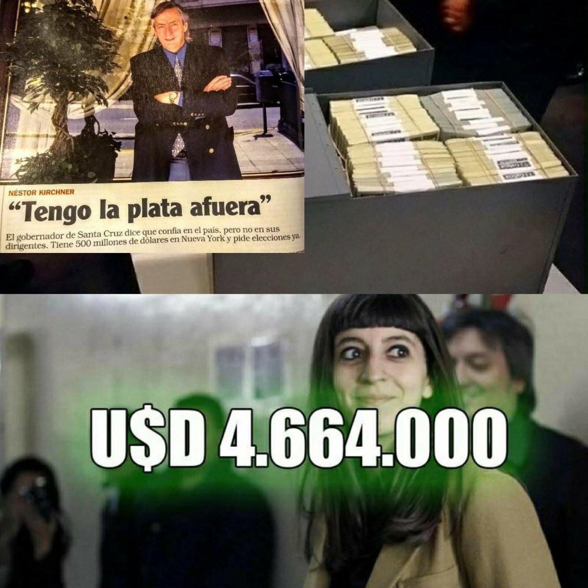 luisrodriguezrm's tweet photo. Che, Cristina:

CERRÁ EL ORTO QUE LOS DÓLARES QUE LE FALTAN A LA ARGENTINA, SE LOS ROBARON VOS Y TU FAMILIA DE CORRUPTOS. https://t.co/wGNmPj07Sh