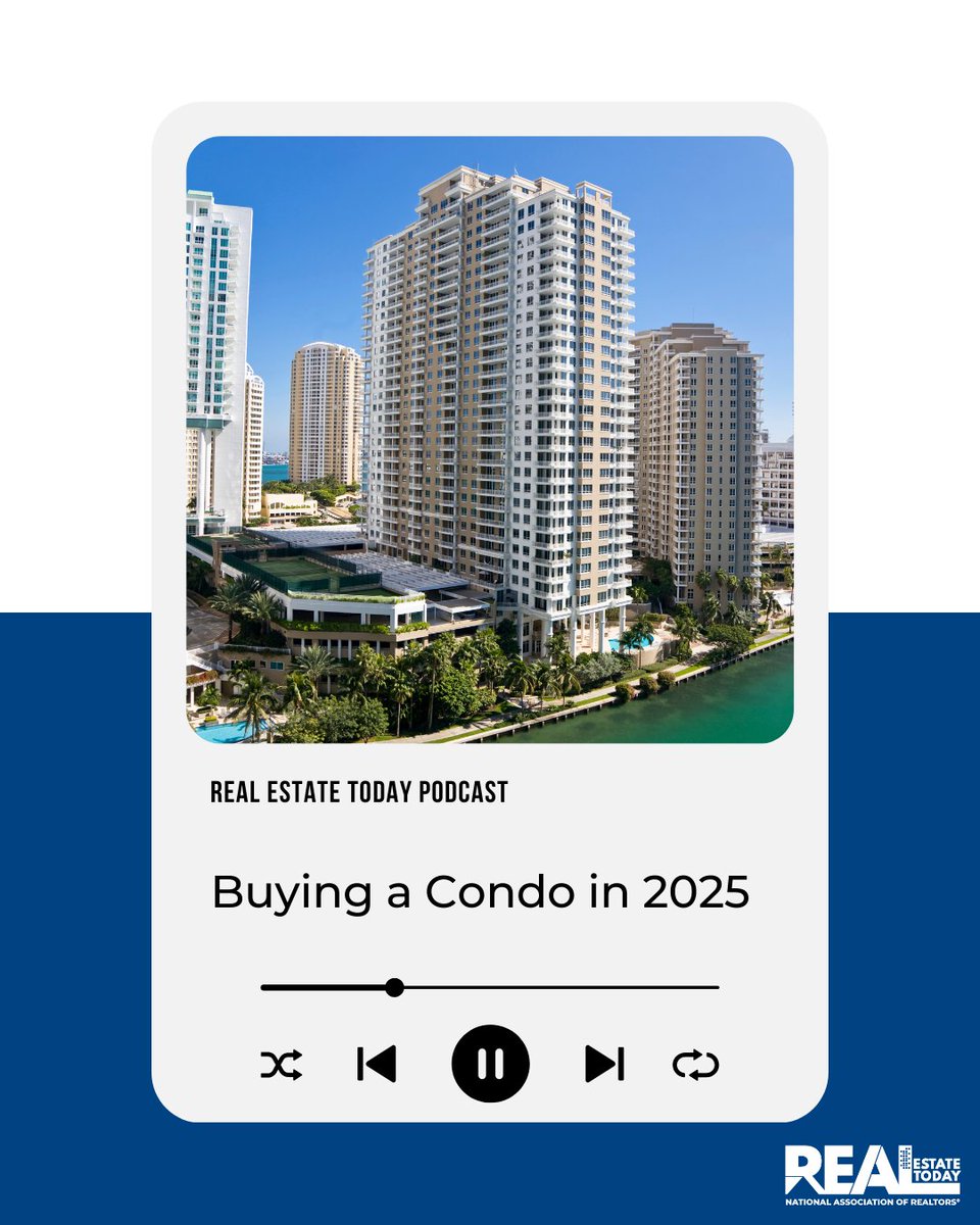 Condo curious? This week on Real Estate Today, we’re talking all things condo—from association dues to ownership details and how they compare to single-family homes. Plus, NAR’s Senior Economist Nadia Evangelou shares what buyers should know about the condo market in 2025. Tune