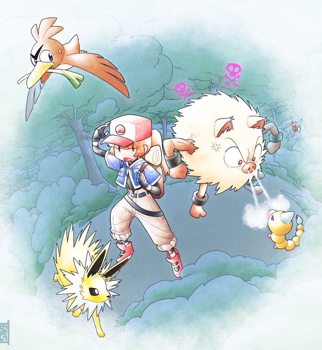 Pokémon Trainer Maple! Lost in the woods! 

#OCPokemonCollab
