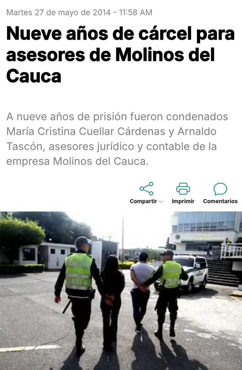 GustavoBolivar's tweet photo. Aparecieron las llaves. 

María Cristina Cuellar Cárdenas, la señora que pidió tutelar su derecho a no ver el consejo de ministros, ante el diligente @consejodeestado 
fue condenada, junto con su esposo a 9 años de cárcel por FRAUDE PROCESAL y FALSEDAD EN DOCUMENTO PRIVADO.
Obvio les debe molestar mucho que se sigan destapando ollas podridas desde el gobierno. 
#CensurarNoEsPluralidad