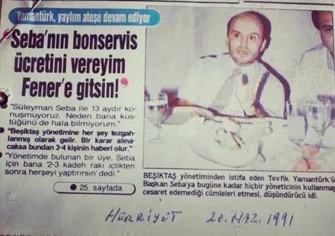 Tevfik Yamantürk, biz senin adam olmadığını bu gün öğrenenleden değiliz.  Sen gerçek Beşiktaşlıları, gerçek Beşiktaşlılar da seni sevmez...

<a href="/Besiktas/">Beşiktaş JK</a>
Hasan Arat Beşiktaş