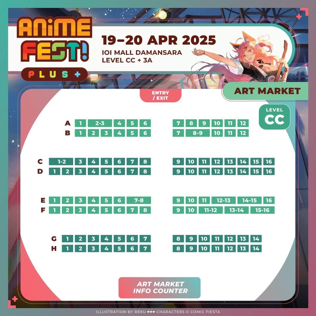 comicfiesta's tweet photo. Anime Fest Plus will be hosting these amazing artists and cosplayers this 19th &amp; 20th April at IOI Damansara!
Visit your favorite artists at level CC and cosplayers at level 3A for awesome merch and more! https://t.co/0etMPQvaj0
