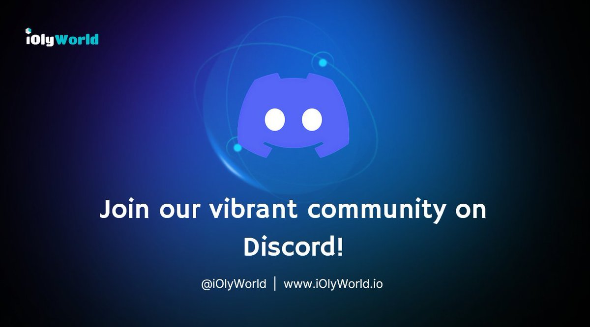 iolyworld's tweet photo. 🚨 Big things are coming! 

💥Exclusive rewards, exciting updates, and endless opportunities await you. 

💥Don’t miss out - Join our Discord community now and stay ahead in this journey! 

 Be part of the future of gaming 

https://t.co/Djn4No8nK1
#Bitcoin #Discord #Blockchain #iOlyworld