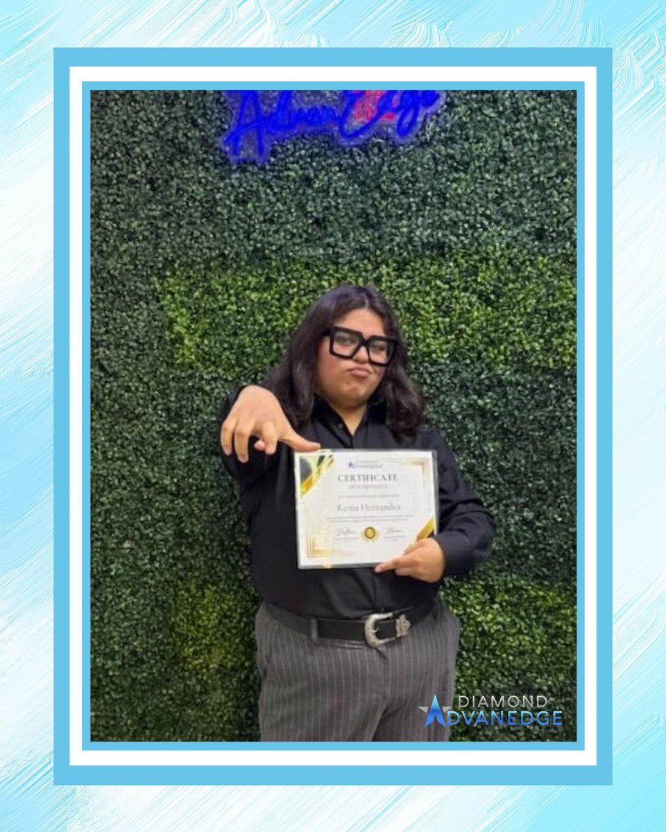 DiamondAdvanEdg's tweet photo. Congratulations to Kenia for your recent promotion to Corporate Trainer! We are so excited to watch you succeed! 😊🏆👩‍🎓 https://t.co/I5YPmDJ9XK