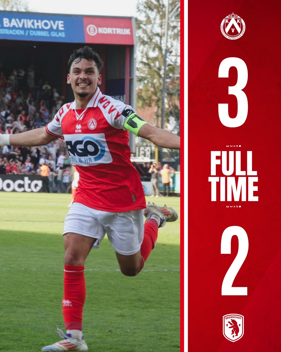 FT |

KVK worstelt zich voorbij Beerschot en wint met 3-2. 🔥👊

📝Lees het wedstrijdverslag hier ⬇️
kvk.be/nieuws/kvk-pak…

3⃣-2⃣ | #KVKBEE 🔴⚪️