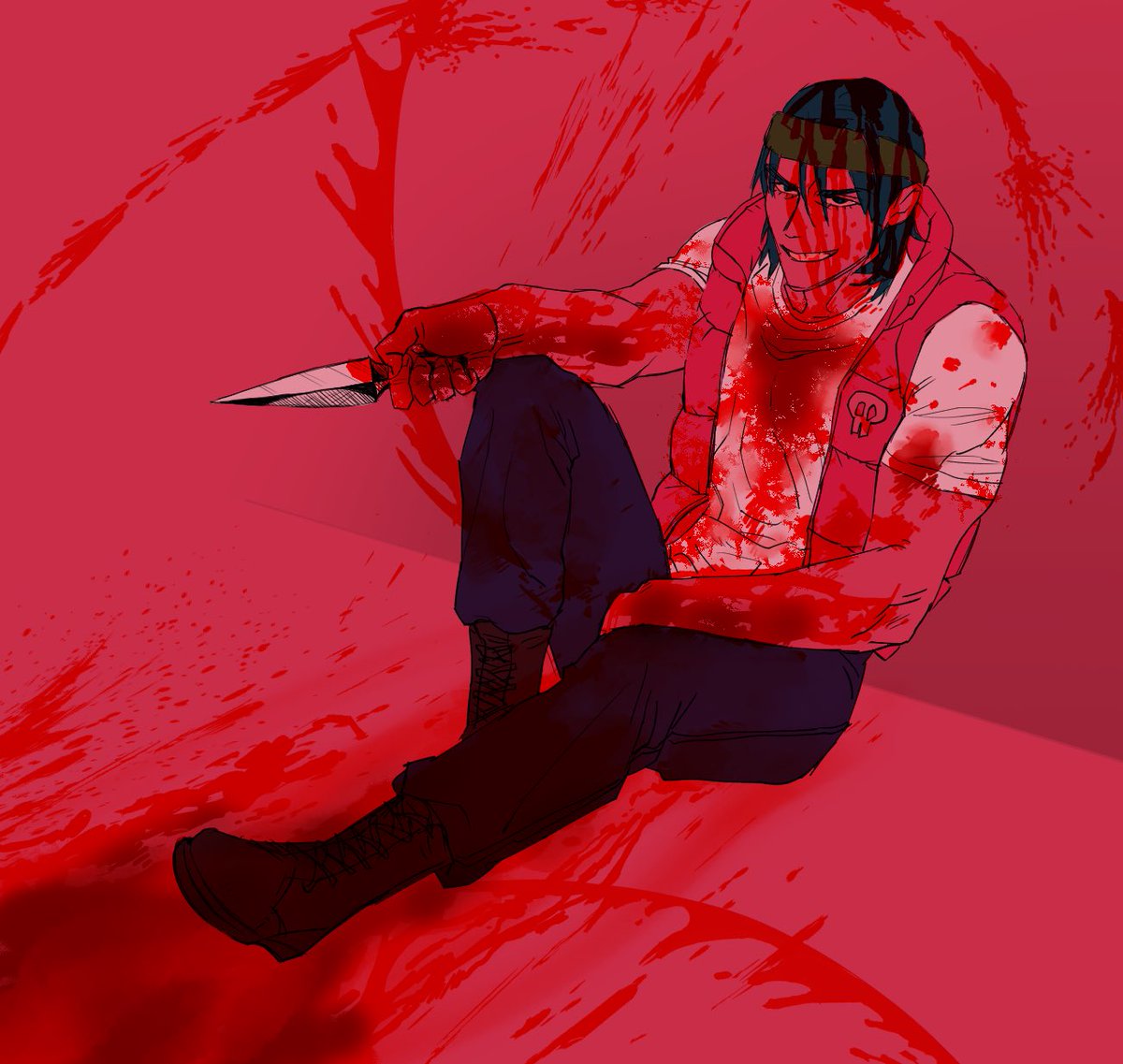 tomatobosal's tweet photo. #hotlinemiami #biker https://t.co/cSdc6pv2TU