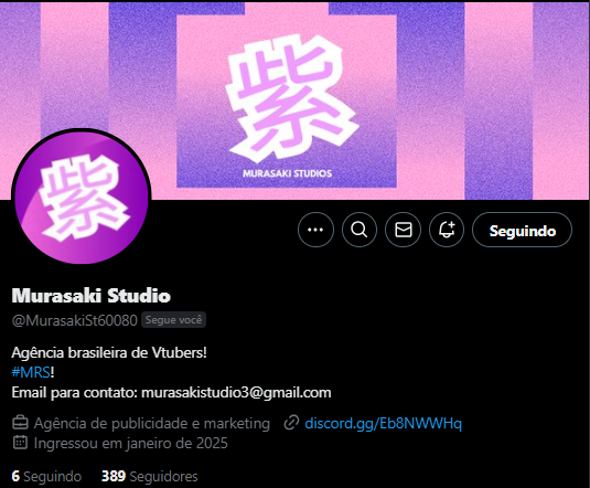 HatmKon's tweet photo. Um perfil bonito desse e não pegou os 400 seguidores ainda? AJUDEM LÁ GUYS 💜

@MurasakiSt60080 

#seguidores #vtuber #agencia https://t.co/ZE0vpRIvDD